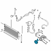 OEM 2015 Ford Edge Clutch Assembly Diagram - F2GZ-19D786-A