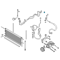 OEM 2014 Ford Edge AC Tube Cap Diagram - DS7Z-19D702-B