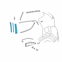 OEM 2018 Toyota C-HR Applique Diagram - 75075-F4010