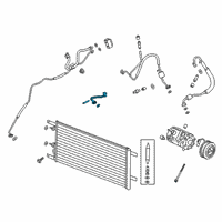 OEM 2022 Ford F-350 Super Duty AC Tube Diagram - LC3Z-19E631-AA