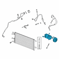 OEM 2019 Ford F-250 Super Duty Compressor Assembly Diagram - HC3Z-19703-A