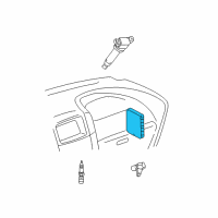 OEM Toyota Highlander ECM Diagram - 89661-48650-84