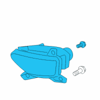 OEM 2009 Hyundai Veracruz Front Passenger Side Fog Light Assembly Diagram - 92202-3J000