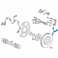 OEM 2019 Honda Civic Set, Front Brake Hose Diagram - 01464-TBF-A00