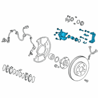 OEM 2020 Honda Civic Front Caliper Sub-Assembly Diagram - 45019-TBF-000