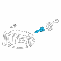 OEM 2002 Acura MDX Bulb, Headlight (HB4) (12V 51W) (Sylvania) Diagram - 33104-S3V-A01