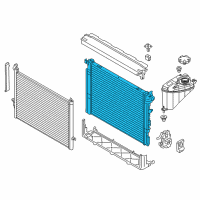 OEM 2016 BMW 740i Radiator Diagram - 17-11-8-476-010