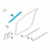 OEM 2018 Nissan GT-R Garnish Assy-Front Pillar, RH Diagram - 76911-62B0A