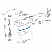 OEM Toyota Highlander Fuel Tank Strap Diagram - 77602-0E030