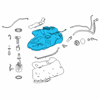 OEM 2019 Lexus RX350 Fuel Tank Sub-Assembly Diagram - 77001-0E100