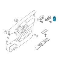 OEM 2009 Nissan GT-R Switch Assy-Mirror Control Diagram - 25570-1AA0A