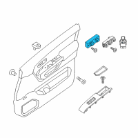 OEM Nissan Titan Switch Assy-Power Window, Assist Diagram - 25411-EZ00A