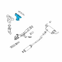 OEM 2017 Nissan Maxima Exhaust Manifold Assembly Diagram - 14002-JA10A