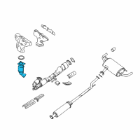 OEM 2011 Nissan Altima Catalytic Converter Assembly Diagram - 208A3-JA21A