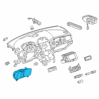 OEM 2016 Chevrolet Malibu Limited Cluster Assembly Diagram - 23128277