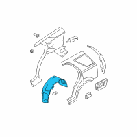OEM 2008 Kia Sorento Guard-Rear Wheel LH Diagram - 868213E510