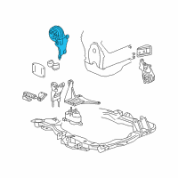OEM Pontiac Rear Transmission Mount Diagram - 15299172