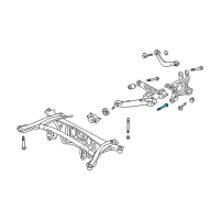 OEM 2009 Pontiac Vibe Bolt, Rear Suspension Knuckle Diagram - 19204124