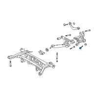 OEM 2009 Pontiac Vibe Lower Control Arm Adjust Bolt Diagram - 88971291