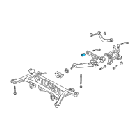 OEM 2006 Pontiac Vibe Bushing, Rear Suspension Lower Control Arm Diagram - 88971296