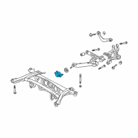 OEM Pontiac Bracket, Rear Suspension Lower Control Arm Front Diagram - 19184438