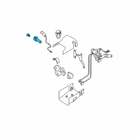 OEM 2009 Hummer H3 Cylinder & Keys Diagram - 89022365