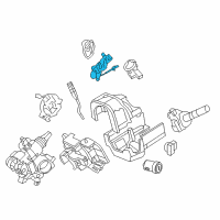 OEM 2010 Ford Expedition Gearshift Housing Diagram - 7L1Z-7210-U