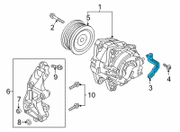 OEM 2019 Kia K900 Bracket-Wiring Mounting Diagram - 91931D2071