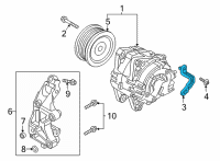 OEM 2018 Kia Stinger Bracket-Wiring Mounting Diagram - 91931D2071