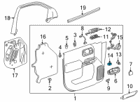 OEM 2020 GMC Sierra 1500 Memory Switch Diagram - 84533093