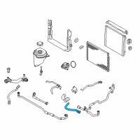 OEM 2011 BMW X5 Coolant Hose Diagram - 17-12-7-589-729