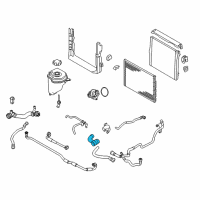 OEM 2013 BMW X5 Suv Radiator Coolant Hose Diagram - 17-12-7-589-728