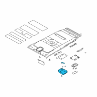 OEM 2001 Hyundai Santa Fe Overhead Multi Console Lamp Assembly Diagram - 92800-26000-YH