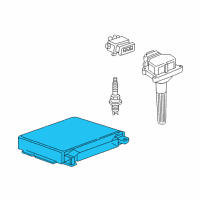 OEM BMW Alpina B7 Computer Module ECM ECU Diagram - 12-14-7-555-401