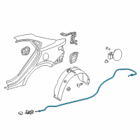 OEM 2018 Kia Rio Cable Assembly-Trunk Lid Release Diagram - 81280H9000