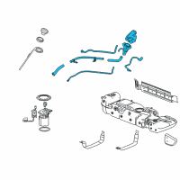 OEM 2007 Cadillac Escalade Filler Pipe Diagram - 22951217