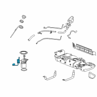 OEM Cadillac Escalade Fuel Gauge Sending Unit Diagram - 19257104