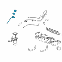 OEM GMC Sierra 2500 HD Fuel Cap Diagram - 20915990