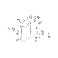 OEM Ford E-350 Econoline Club Wagon Latch Rods Diagram - F2UZ-1526400-C