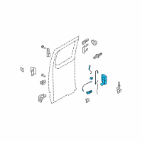 OEM Ford E-150 Econoline Latch Assembly Diagram - 8C2Z-15264A00-D