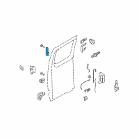 OEM 2010 Ford E-350 Super Duty Handle, Outside Diagram - 8C2Z-1526604-BD