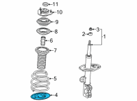 OEM Toyota Lower Seat Diagram - 48158-42010