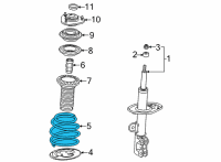 OEM 2016 Toyota Mirai Spring Diagram - 48131-62010