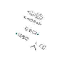 OEM 1994 Cadillac DeVille Boot Kit Clamp Diagram - 7849179