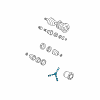 OEM 1984 Buick Riviera Spider Kit, Front Wheel Drive Shaft Tri-Pot Joint Diagram - 7845014