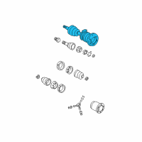 OEM GMC Sonoma Front Wheel Drive Shaft Kit Diagram - 26055390