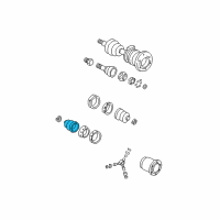 OEM 1991 Oldsmobile Bravada Boot Kit, Front Wheel Drive Shaft Tri-Pot Joint Diagram - 26027964