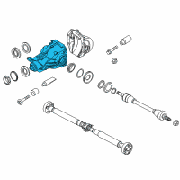 OEM 2012 BMW 550i GT xDrive Rear Axle Carrier Differential Diagram - 33-10-7-577-101