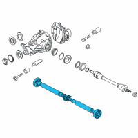 OEM 2017 BMW 535i GT xDrive Automatic Transmission Drive Shaft Diagram - 26-10-8-674-199