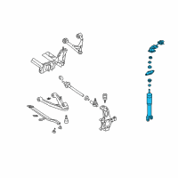 OEM Cadillac XLR Shock Absorber Diagram - 19302781